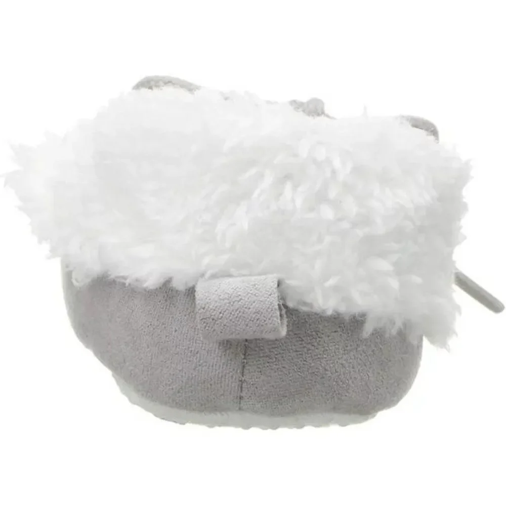 Luvable Friends Baby Booties Unisex Infants Moccasin Shoes Gray Size 0-6 Months